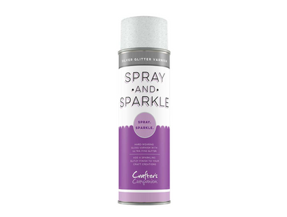 Crafter's Companion Spray and Sparkle Silver Glitter Varnish