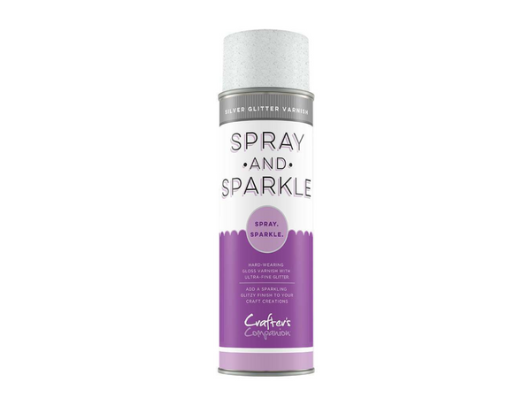 Crafter's Companion Spray and Sparkle Silver Glitter Varnish