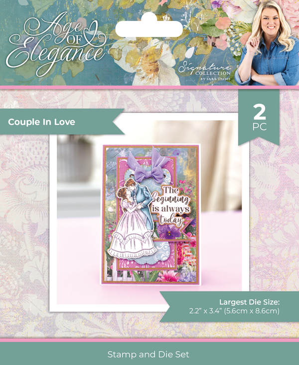Sara Signature Age Of Elegance Stamps & Embossing Folder Collection