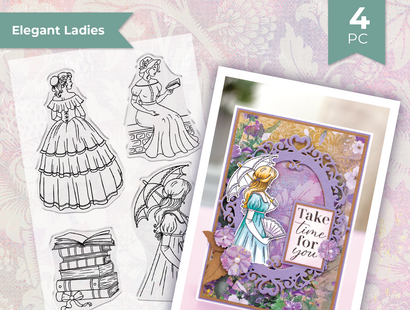 Sara Signature Age Of Elegance Stamps & Embossing Folder Collection