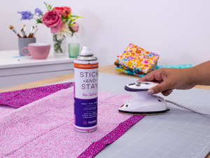 Crafter's Companion Stick and Stay Adhesive For Fabric (ORANGE CAN)