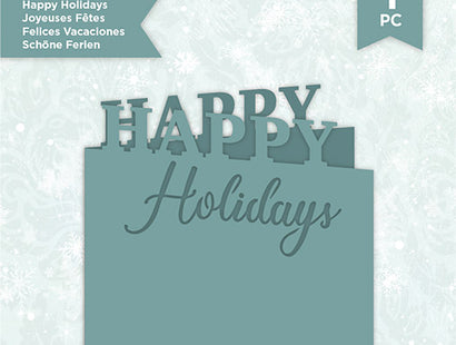 Sara Signature - Frosty and Bright - Metal Dies - Happy Holidays