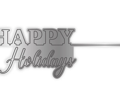 Sara Signature - Frosty and Bright - Metal Dies - Happy Holidays