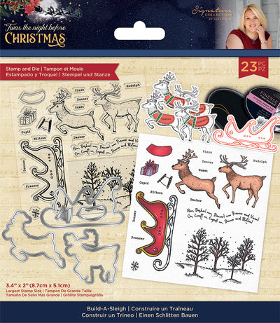 Sara Signature 'Twas the Night Before Christmas - Stamp & Die - Build-A-Sleigh