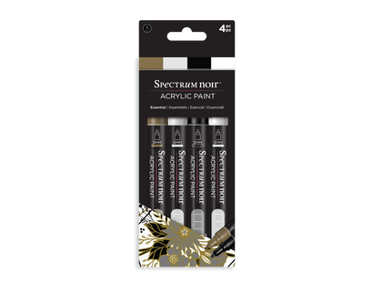 Spectrum Noir Acrylic Paint Marker (4PC)-Essential