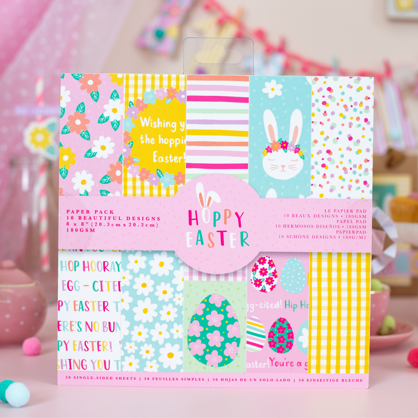 8x8" Paper Pack - Hoppy Easter- 30pk - Violet Studios