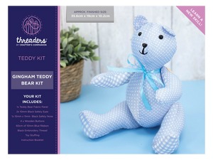 Threaders - Gingham Teddy Bear Kit