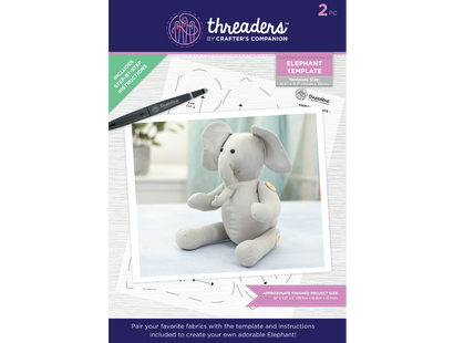 Threaders Animal Template - Elephant