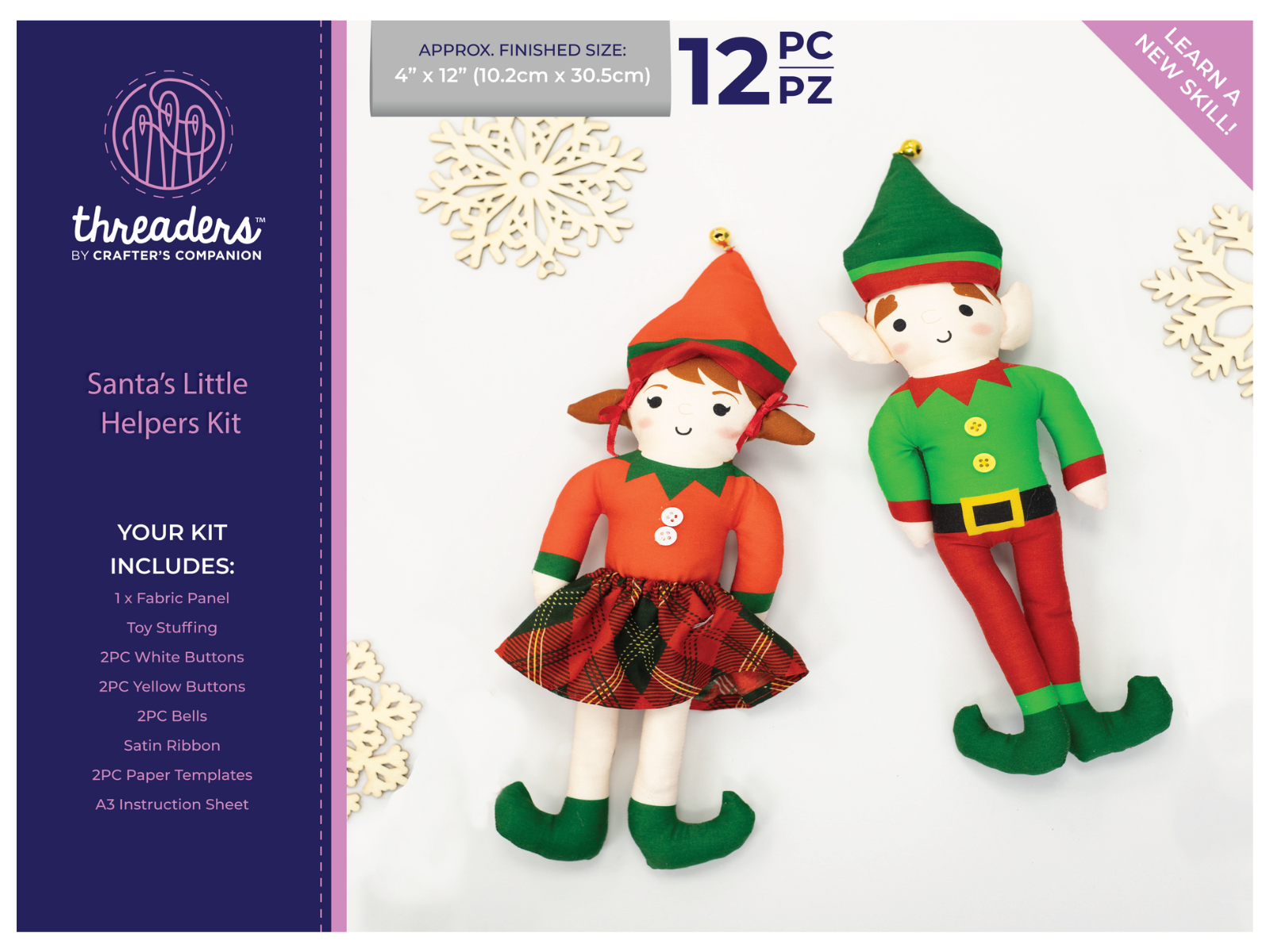 Threaders Christmas Fabric Panel Kit Collection