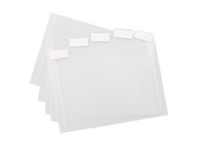 4X6 Tabbed Divider Pockets  – 5 Pockets