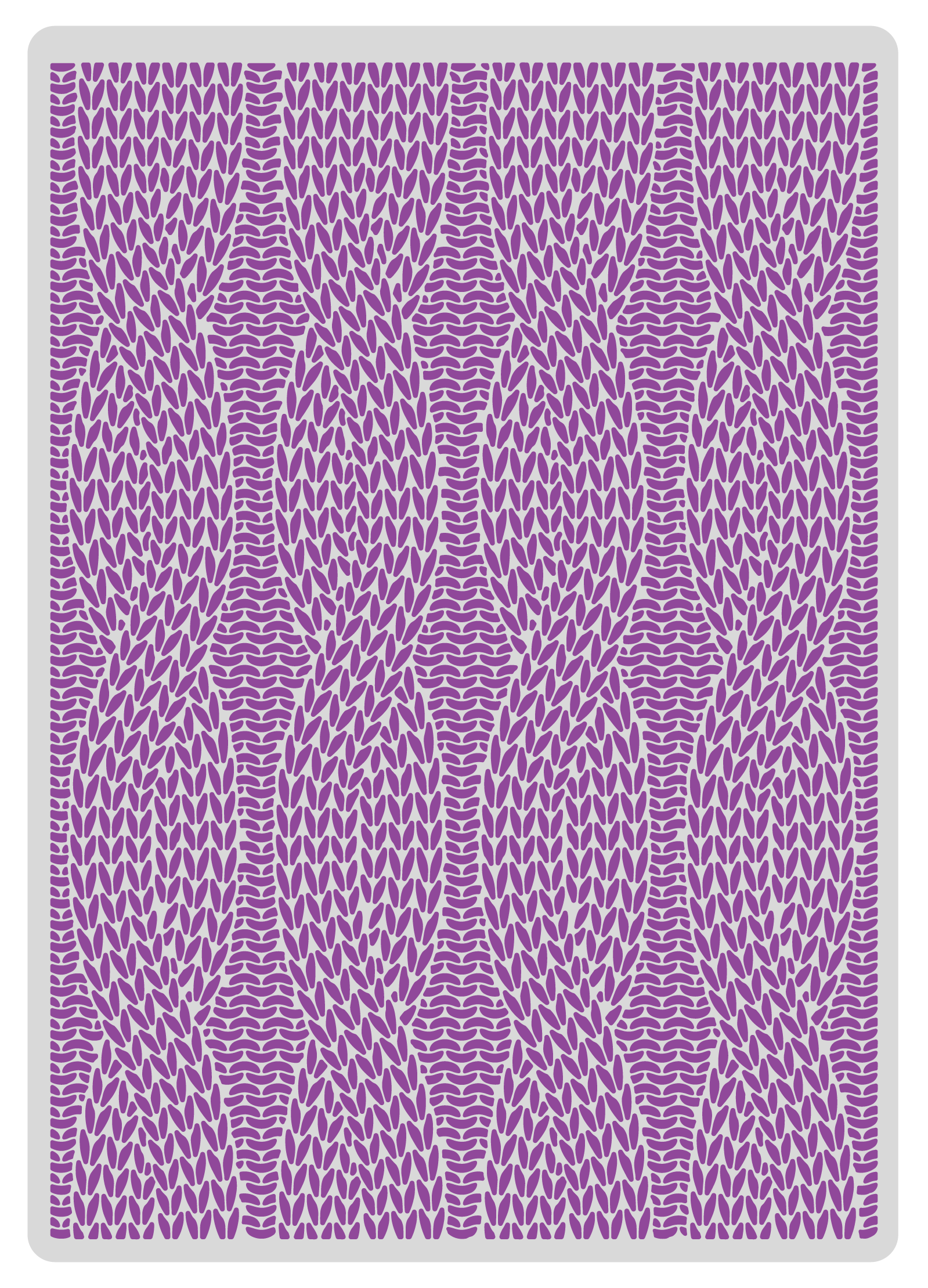 Gemini 5 x 7” 2D Textured Embossing Folder - Cable Knit