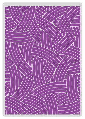 Gemini 5 x 7” 2D Textured Embossing Folder - Spin a Yarn