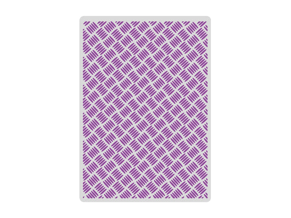 Gemini 5 x 7” 2D Textured Embossing Folder - Steel Floor