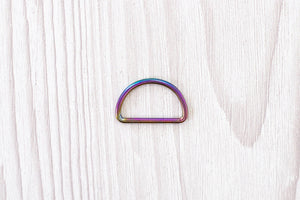 Threaders 1” D-Rings - Rainbow (4pc)