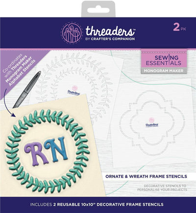 Threaders Monogram Maker Frames - Ornate and Wreath