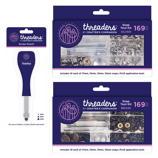 Threaders Screw Punch and Snap Tool Kits