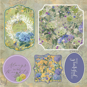 Nature's Garden - Hydrangea - 8" x 8" Topper Pad