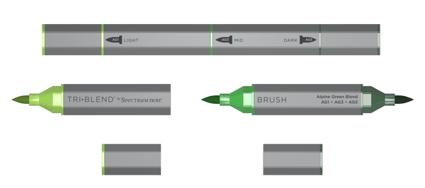 SN-TriBlend Brush-Alpine Green Blend