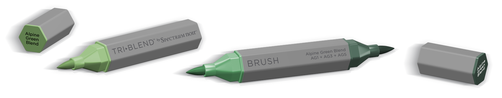 SN-TriBlend Brush-Alpine Green Blend