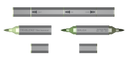 SN-TriBlend Brush-Dull Green Blend