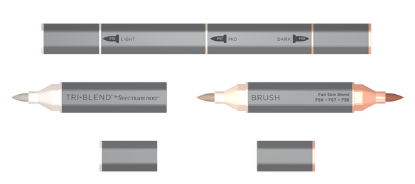 SN-TriBlend Brush-Fair Skin Blend