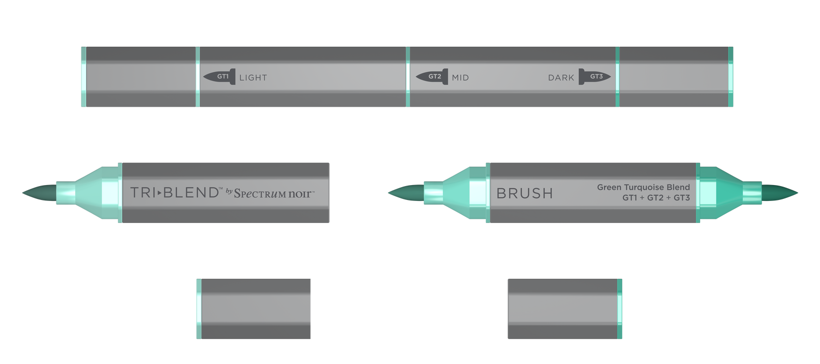 SN-TriBlend Brush-Green Turquoise Blend