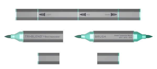 SN-TriBlend Brush-Green Turquoise Blend