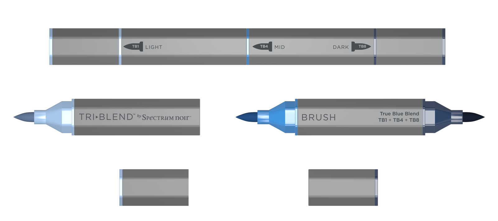 SN-TriBlend Brush-True Blue Blend