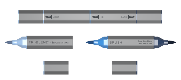 SN-TriBlend Brush-True Blue Blend