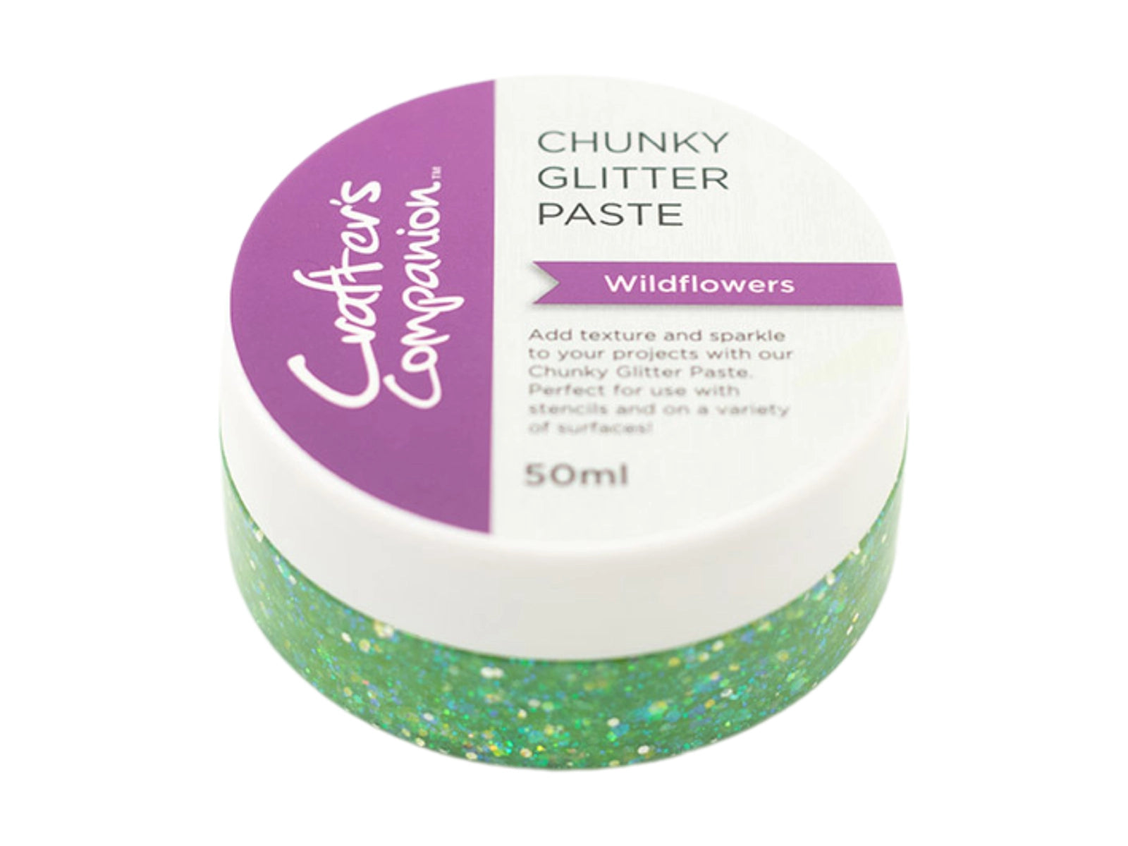 Wildflowers - Green, Blue and Gold Glitter Paste