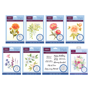 Sheena Douglass Watercolour Fusion Floral Stamps Collection