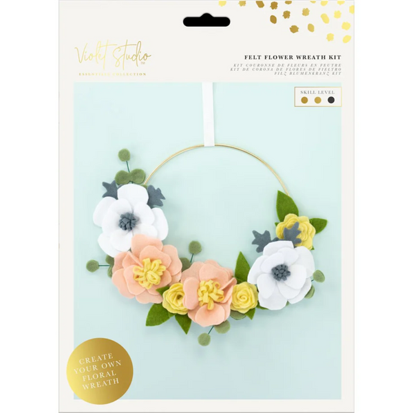 Kit Felt Flower Wreath - Violet Studios