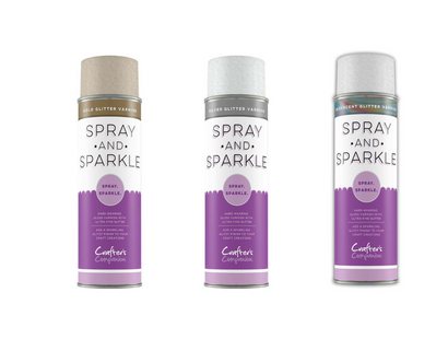 Crafter's Companion Spray and Sparkle Glitter Varnish 3pk