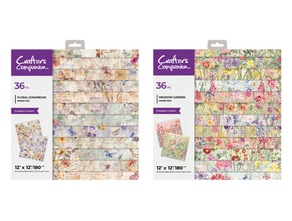 Crafter's Companion 12x12 Floral & Printed Paper Pads