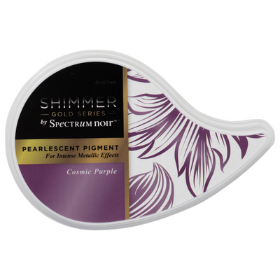 Crafter's Companion Gold Shimmer Inkpad - Cosmic Purple