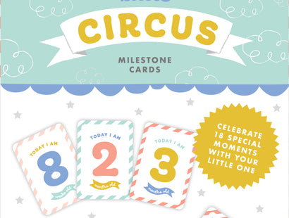 Little Circus Baby Milestone Cards - Violet Studios