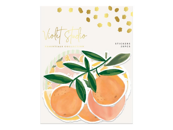 Citrus Die Cut Stickers - Violet Studios