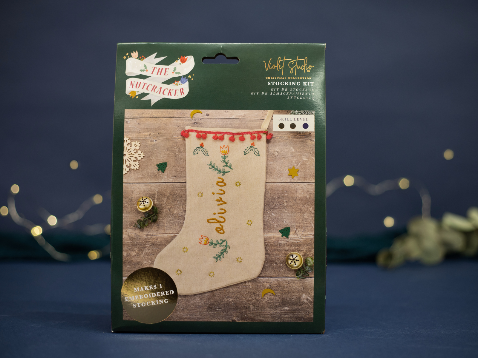 The Nutcracker Christmas Stocking Kit - Violet Studio