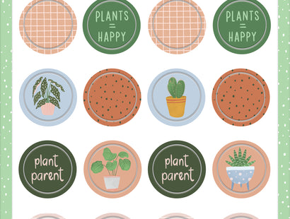 Violet Studios Mini Stickers - Plant Parent - 100pcs