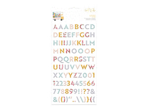 Alphabet Stickers Rainbow Blooms - Violet Studios