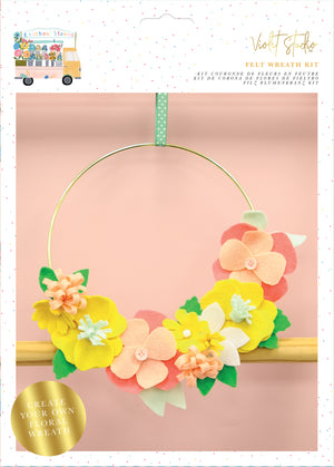 Make Your Own Floral Wreath Kit - Rainbow Blooms - Violet Studios