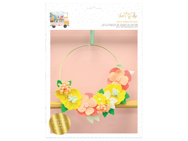 Make Your Own Floral Wreath Kit - Rainbow Blooms - Violet Studios