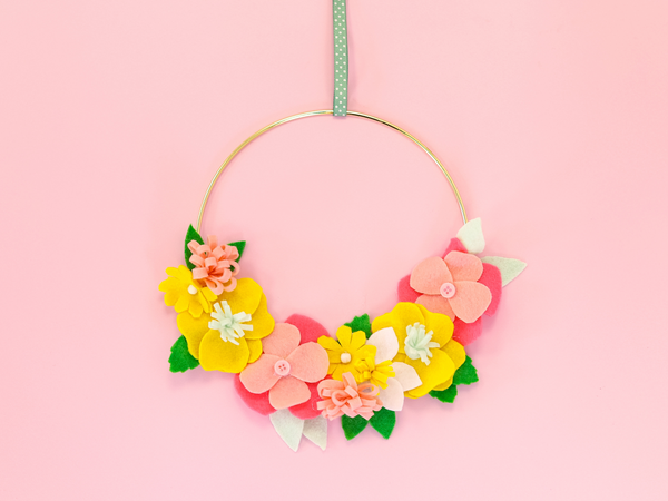 Make Your Own Floral Wreath Kit - Rainbow Blooms - Violet Studios