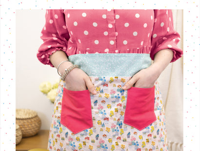 Violet Studio - Make Your Own Apron Kit - Rainbow Blooms