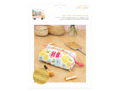 Make Your Own Make Up Bag Kit - Rainbow Blooms - Violet Studios