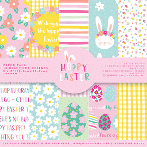 8x8" Paper Pack - Hoppy Easter- 30pk - Violet Studios