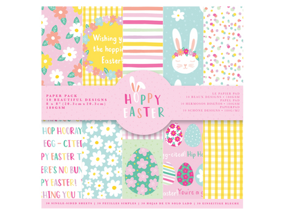 8x8" Paper Pack - Hoppy Easter- 30pk - Violet Studios