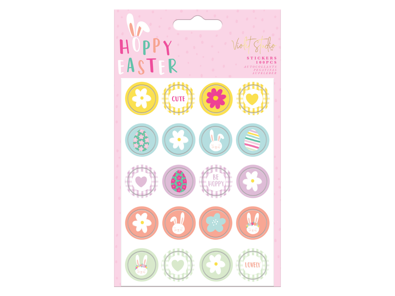 Mini Stickers - Hoppy Easter - 100pcs - Violet Studios