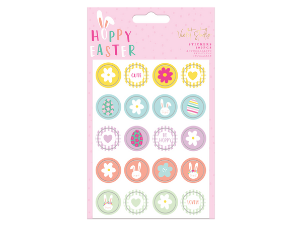 Mini Stickers - Hoppy Easter - 100pcs - Violet Studios