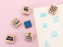 Wooden Stamp Set Party - 6pcs - Violet Studios